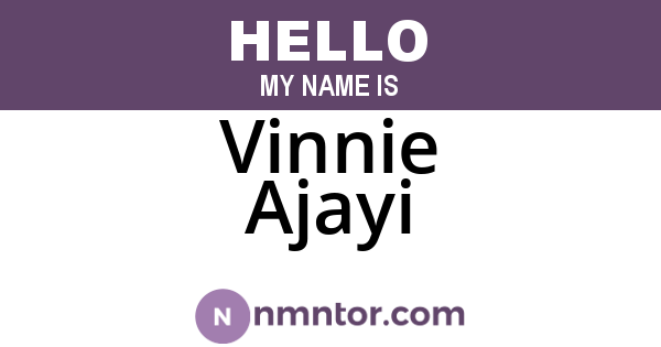 Vinnie Ajayi