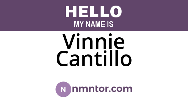 Vinnie Cantillo