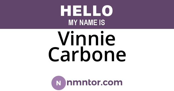 Vinnie Carbone