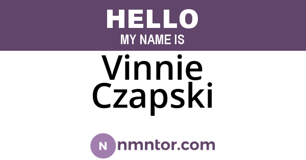 Vinnie Czapski