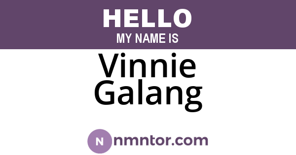 Vinnie Galang