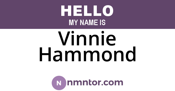 Vinnie Hammond