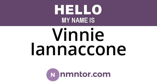 Vinnie Iannaccone