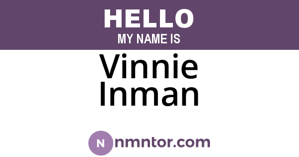Vinnie Inman