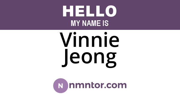 Vinnie Jeong