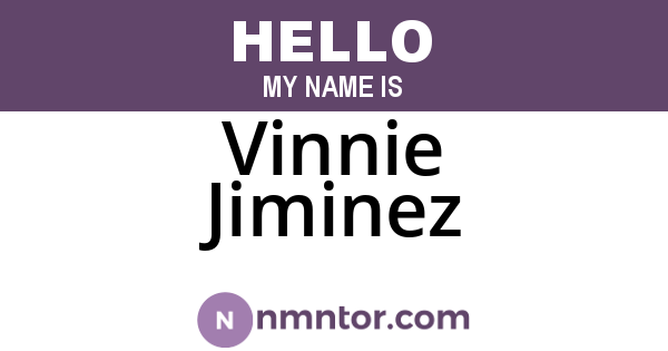 Vinnie Jiminez