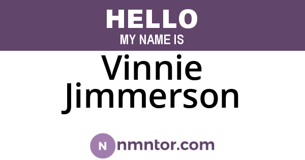 Vinnie Jimmerson
