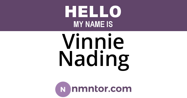 Vinnie Nading
