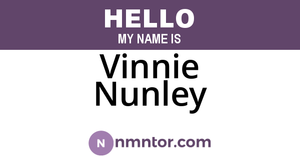 Vinnie Nunley