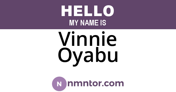 Vinnie Oyabu