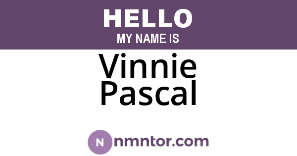 Vinnie Pascal
