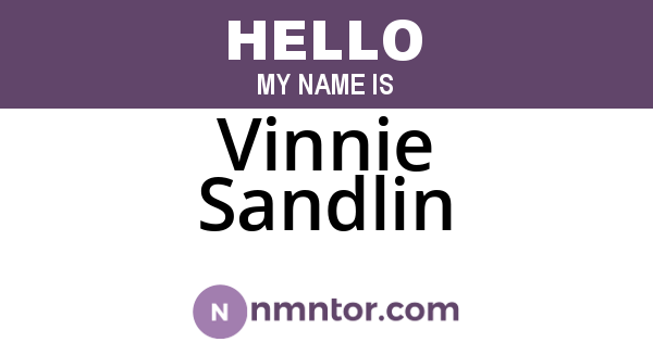Vinnie Sandlin