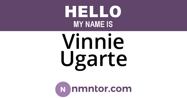 Vinnie Ugarte