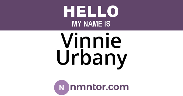 Vinnie Urbany