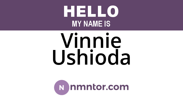 Vinnie Ushioda