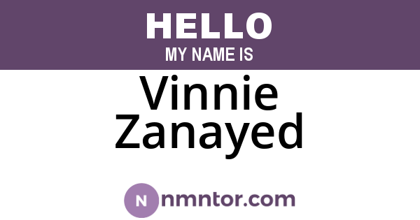 Vinnie Zanayed