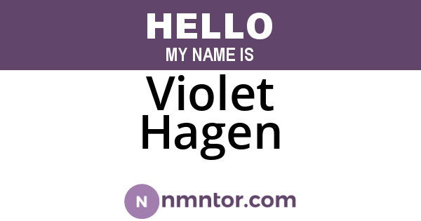Violet Hagen