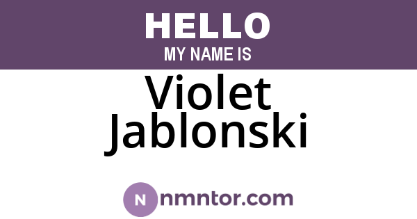 Violet Jablonski
