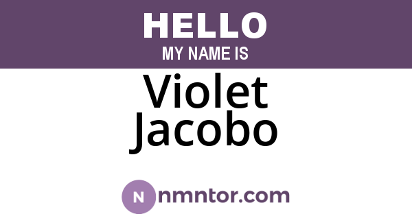 Violet Jacobo