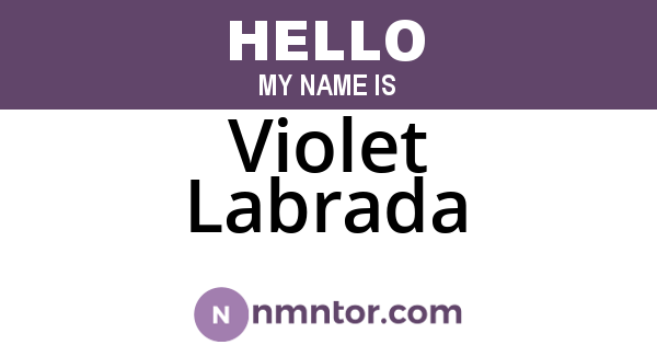 Violet Labrada