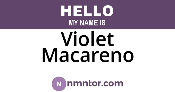 Violet Macareno