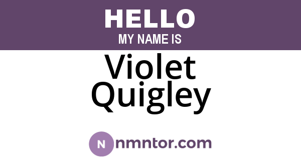 Violet Quigley