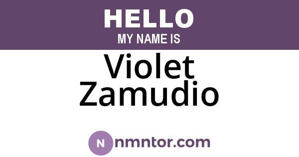 Violet Zamudio