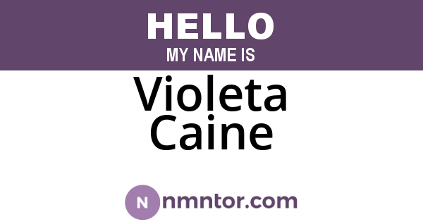 Violeta Caine