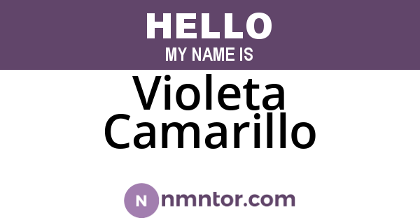 Violeta Camarillo