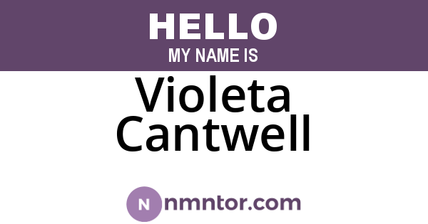 Violeta Cantwell