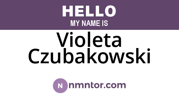 Violeta Czubakowski