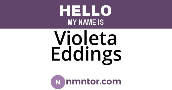 Violeta Eddings