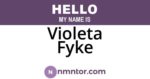 Violeta Fyke