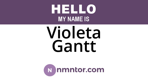 Violeta Gantt