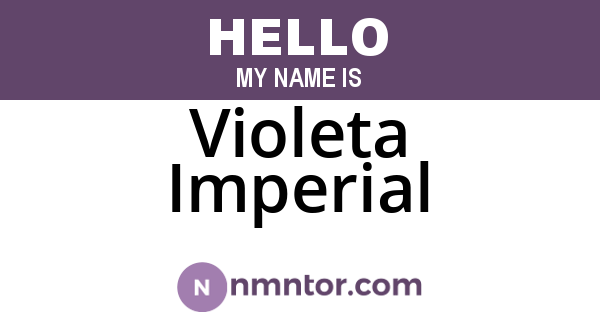 Violeta Imperial