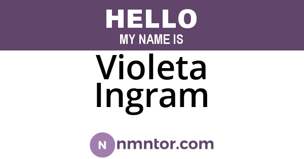 Violeta Ingram