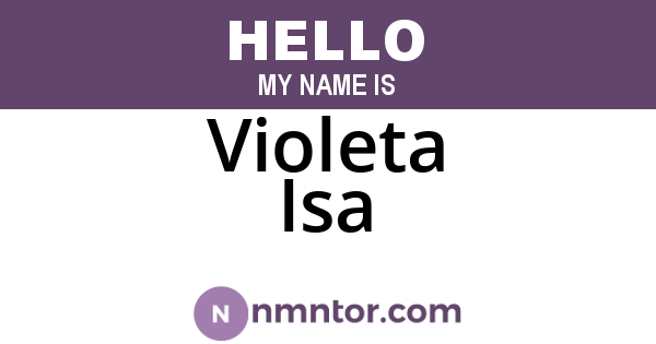 Violeta Isa