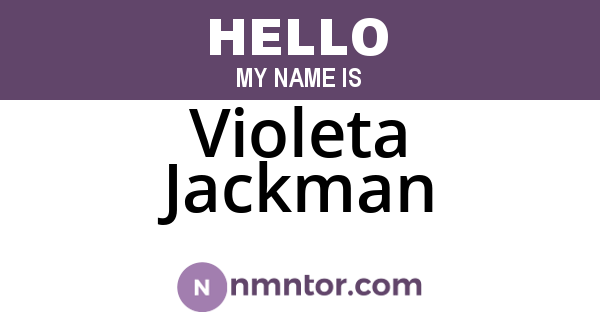 Violeta Jackman