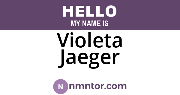 Violeta Jaeger