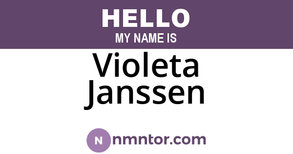 Violeta Janssen