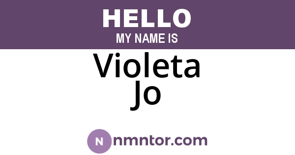 Violeta Jo