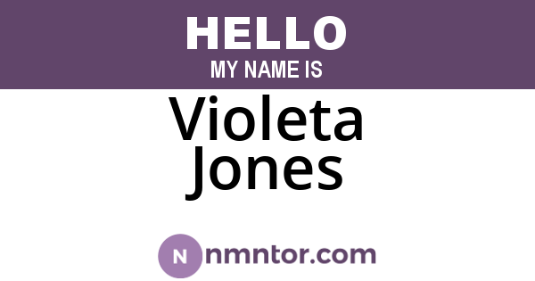 Violeta Jones