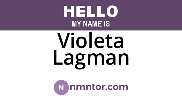 Violeta Lagman