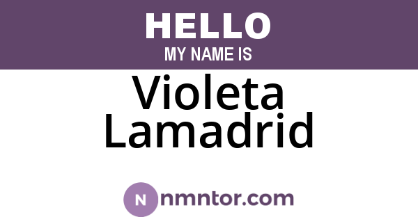 Violeta Lamadrid