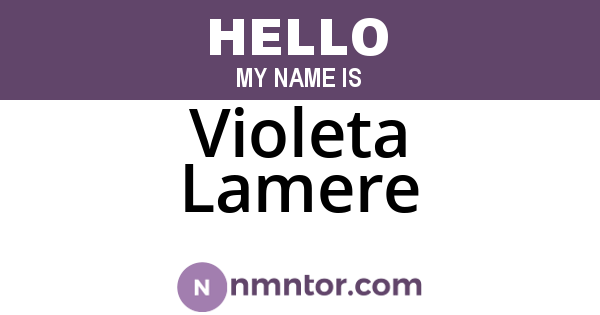 Violeta Lamere