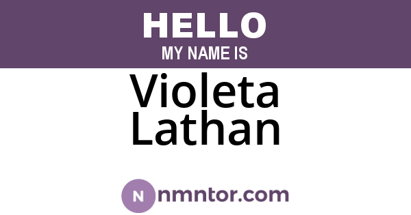 Violeta Lathan