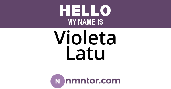 Violeta Latu