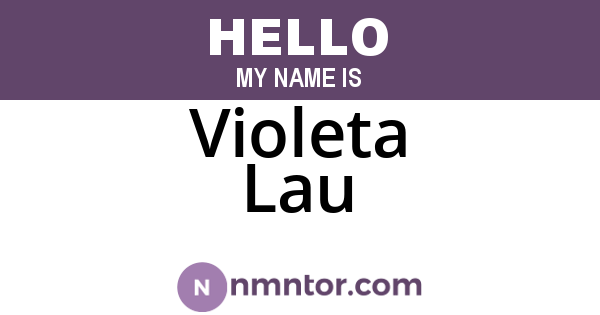 Violeta Lau