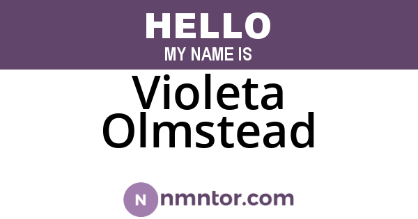 Violeta Olmstead