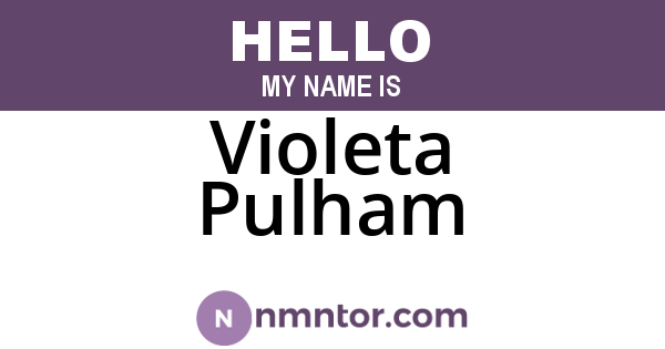 Violeta Pulham